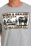 Cinch Mens ‘Born & Grazed’ T Shirt