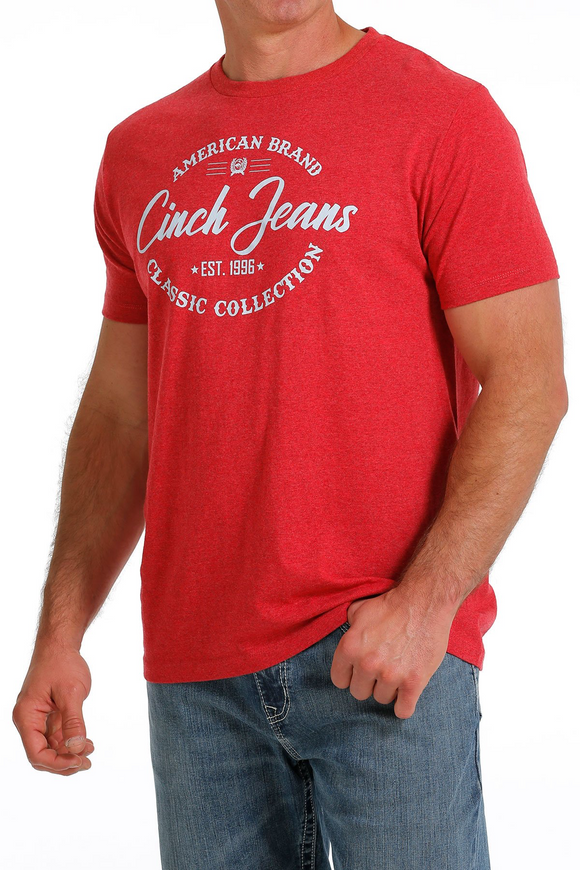 Cinch Mens Classic T Shirt - Red