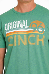 Cinch Mens Tee - Heather Green