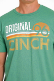 Cinch Mens Tee - Heather Green