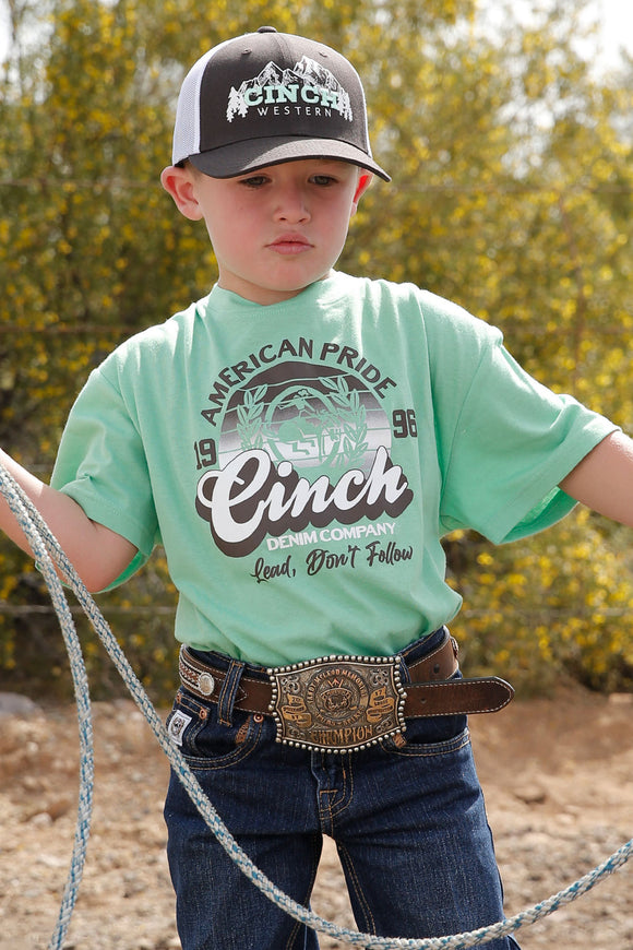 Cinch Boys T Shirt - Green