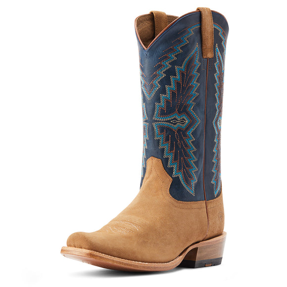 Ariat Mens Futurity Showman Boot Dijon Roughout Navy The Tack House