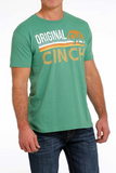 Cinch Mens Tee - Heather Green