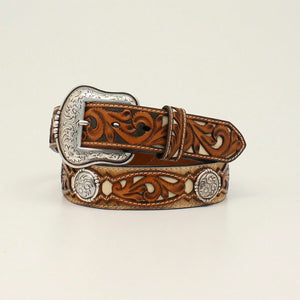 Ariat Mens Concho Calf Hair Belt