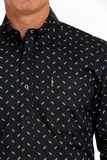 Cinch Mens Modern Fit Shirt - Navy