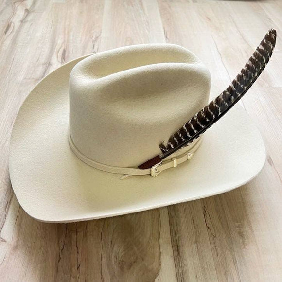 Turkey Feather Hat Accent - The Goliad