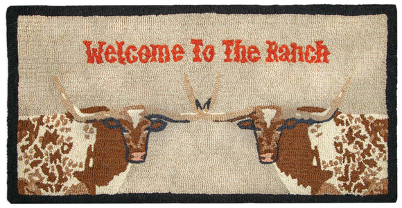 Welcome to the Ranch Wool Accent Rug