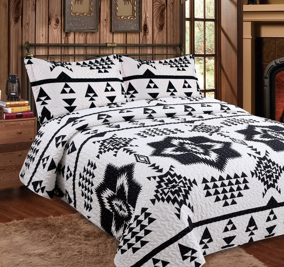 Polar Aztec 3pc Bedspread Quilt