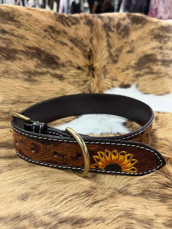 Cowhide & Leather Dog Collars