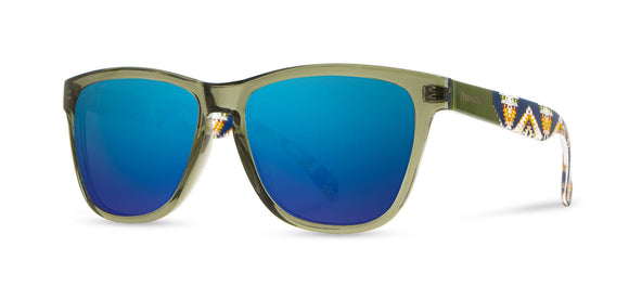 Pendleton Sunglasses - Kegon: Emerald Crystal/Mission Trails: Blue Mirror Polarized