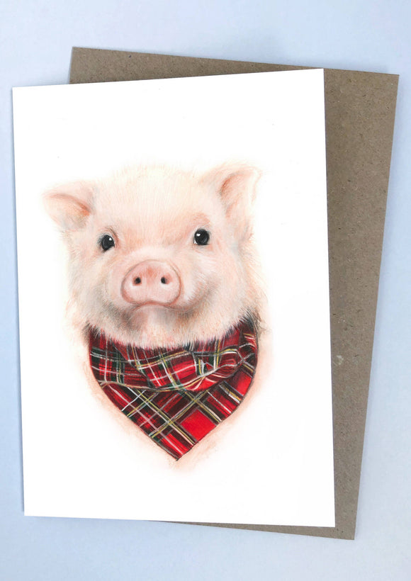 Wee Piggy (Greeting Card)