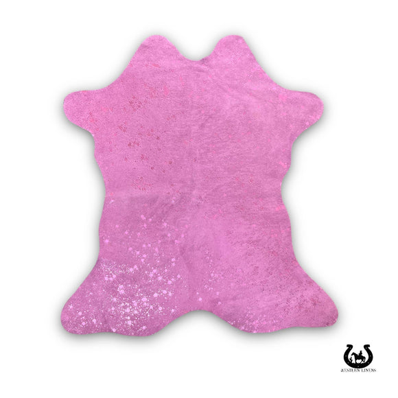Pink with Pink Splash suede Calf hide