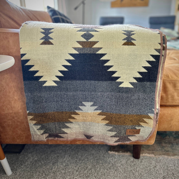 Andean Alpaca Wool Blanket - Rocky