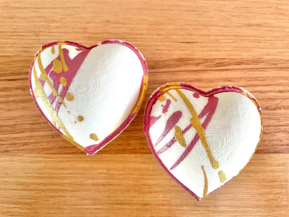 Handmade Love Letter Heart Goat Milk Bath Bomb: Shrink Wrapped