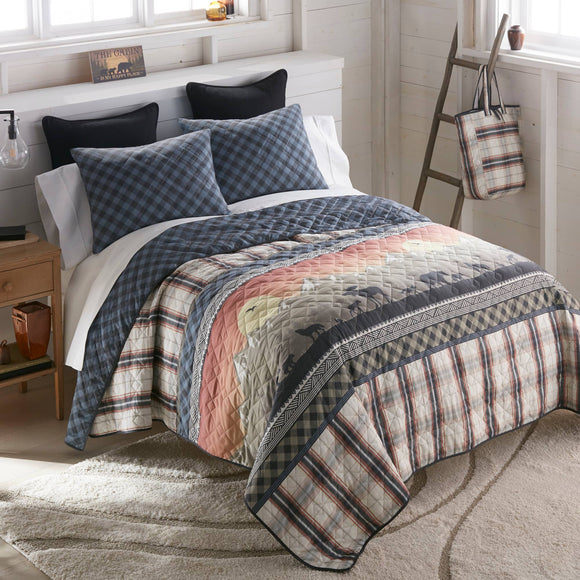 Morning Path Quilted Bedding Set - Full/Queen set