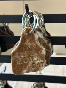 Tapt Dancin Cat Cowhide Keyring