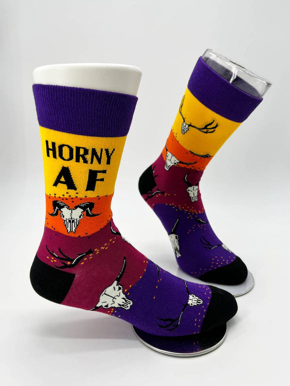 'Horny AF' Mens Socks