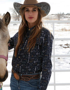 Cruel Denim Navy Western Shirt