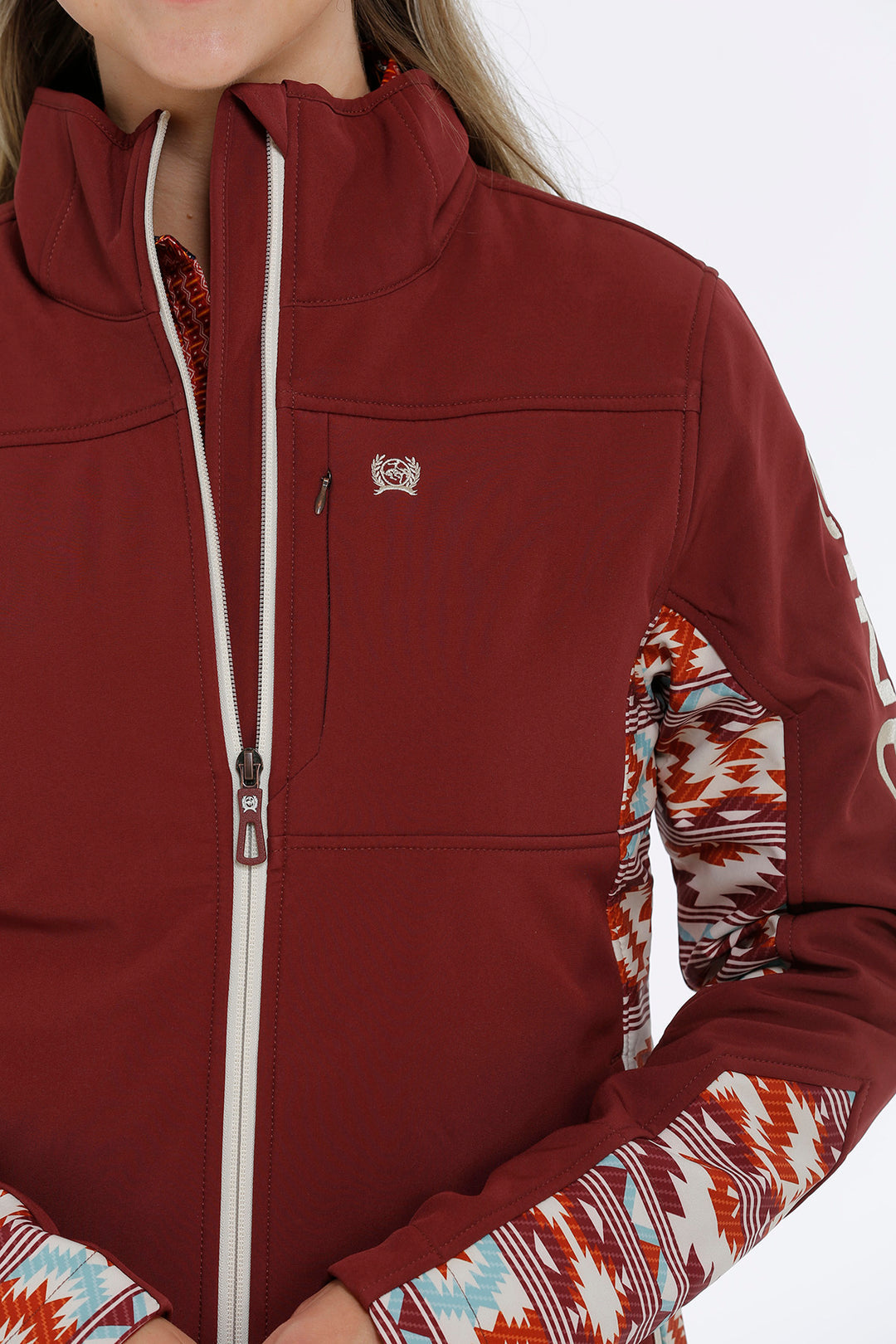 Red discount cinch jacket