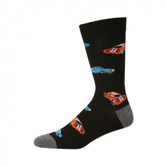 Mens Muscle Car Bamboo Socks