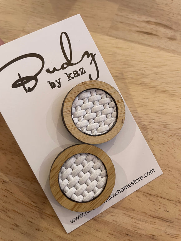 Round Large Bamboo Studs - Large