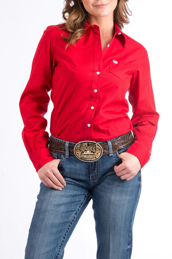 Cinch Ladies Arena Shirt - Red