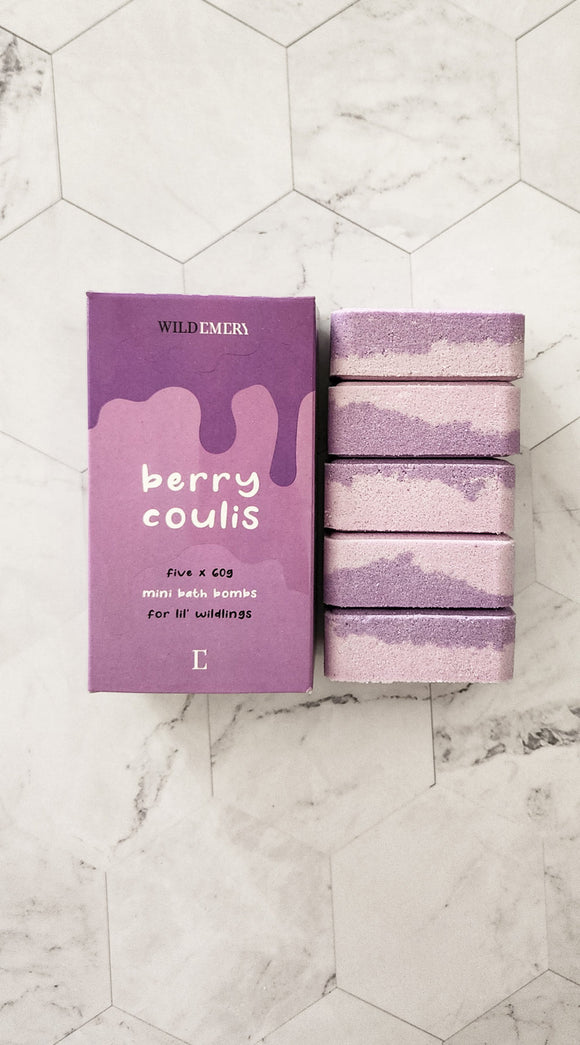 Berry Coulis - 5 Mini Bath Bombs