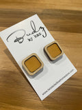 Square Bamboo Studs - Large