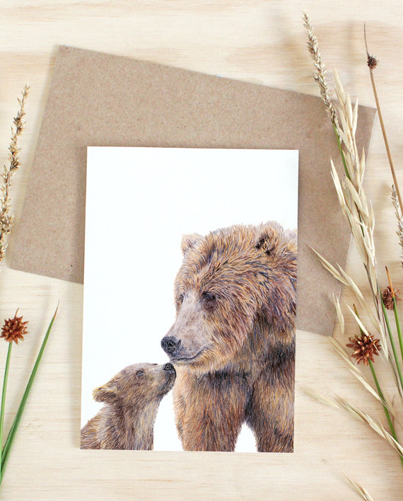 Bear & Cub Card - Greeting Card