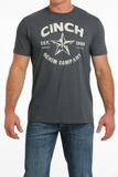 Cinch Mens T Shirt - Heather Navy