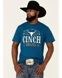 Cinch Men’s Cattle Company Sapphire Blue T Shirt