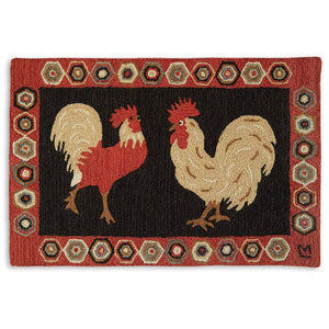Face Off Rooster Floor Mat