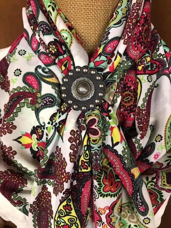 Floral Paisley Matte Wild Rag