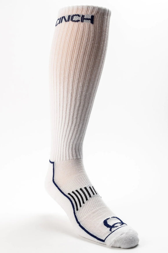 Cinch Boot Socks - White