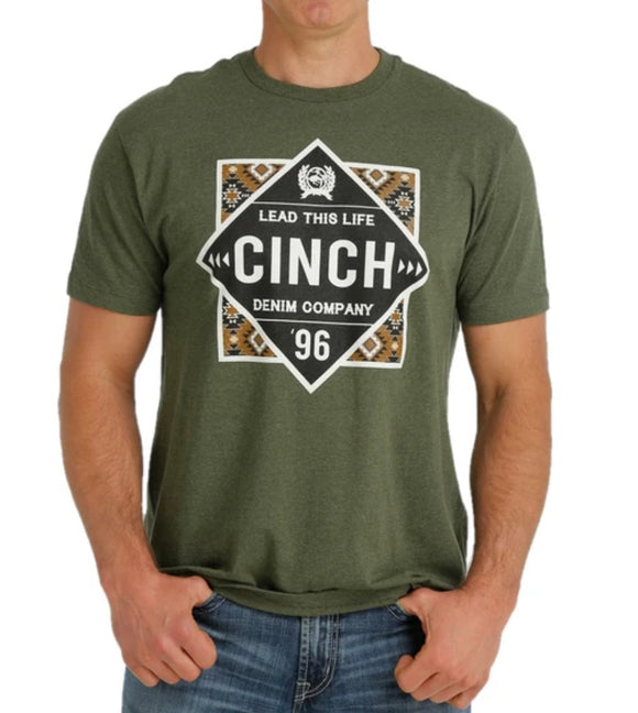 Cinch Men's Green Graphic T-Shirt