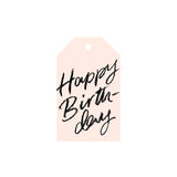 Happy Birthday - Blush Gift Tag