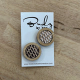 Round Large Bamboo Studs - Large