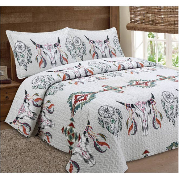 Dream Catcher Steer 3pc Bedspread Set