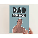 Dad you Rock Card