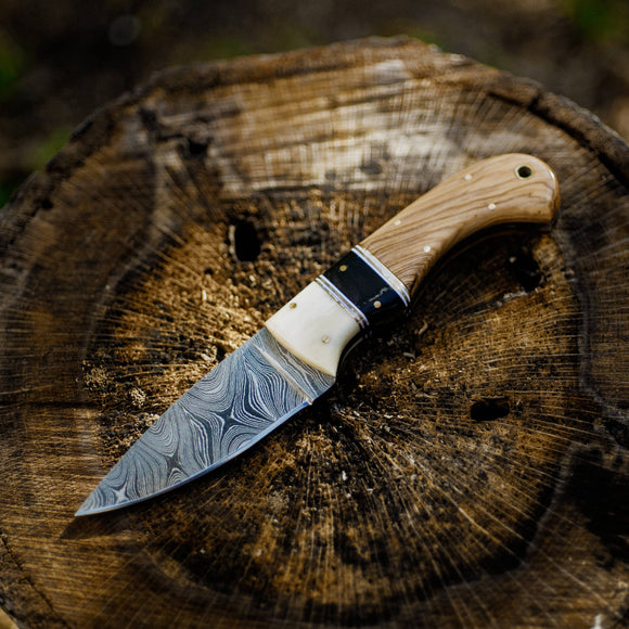 Olive Wood & Bone Skinner