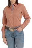 Cinch Ladies Button Down Shirt - Orange