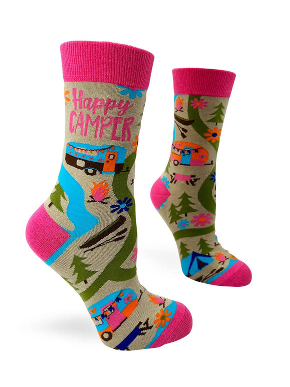 'Happy Camper' Ladies Socks