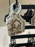 Tack House Cowhide Keyring