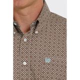 Cinch Mens Geometric Long Sleeve Shirt