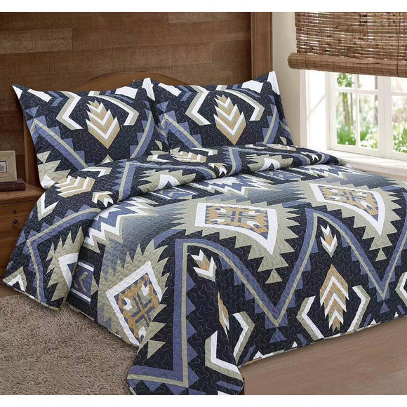 Graphite Navajo 3pc Bed Set