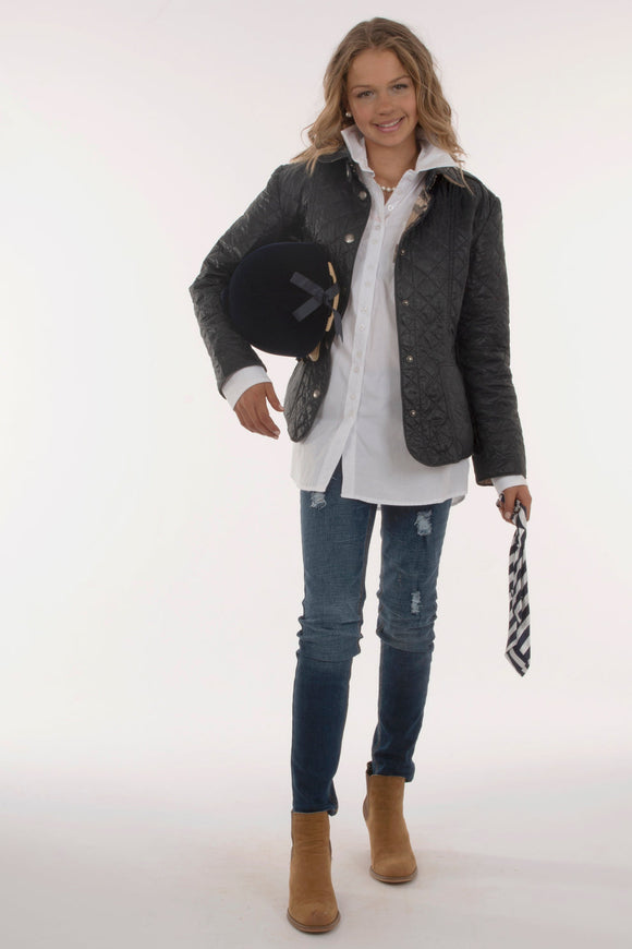 Bullrush Quilted Jacket - Navy