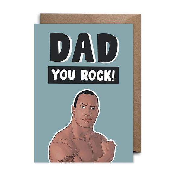 Dad you Rock Card